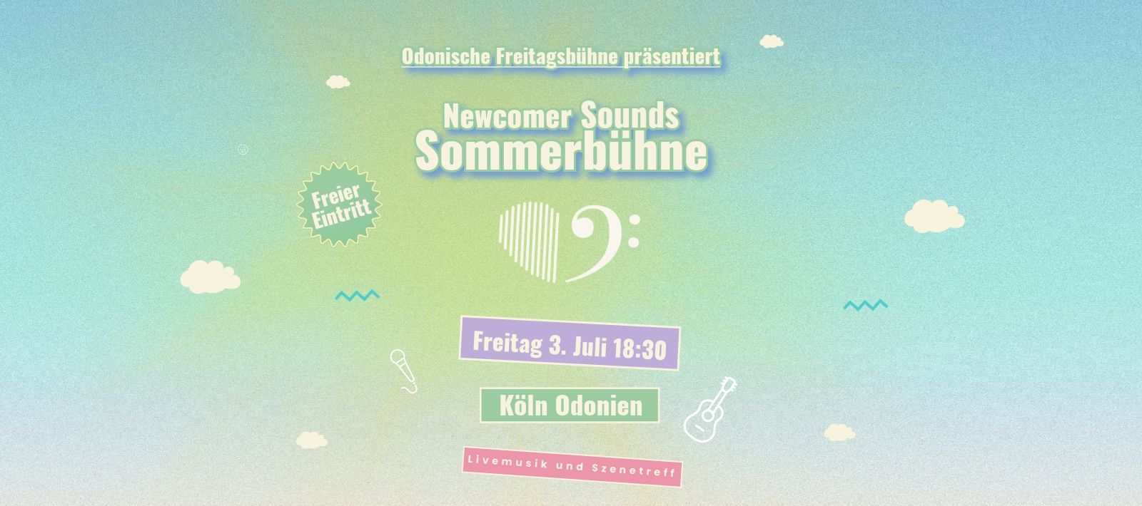 Odonische Freitagsbühne — Newcomer-Konzerte open air